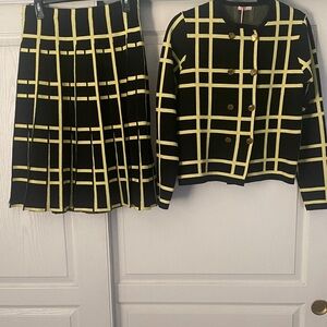 Black and Yellow Checkered Suit